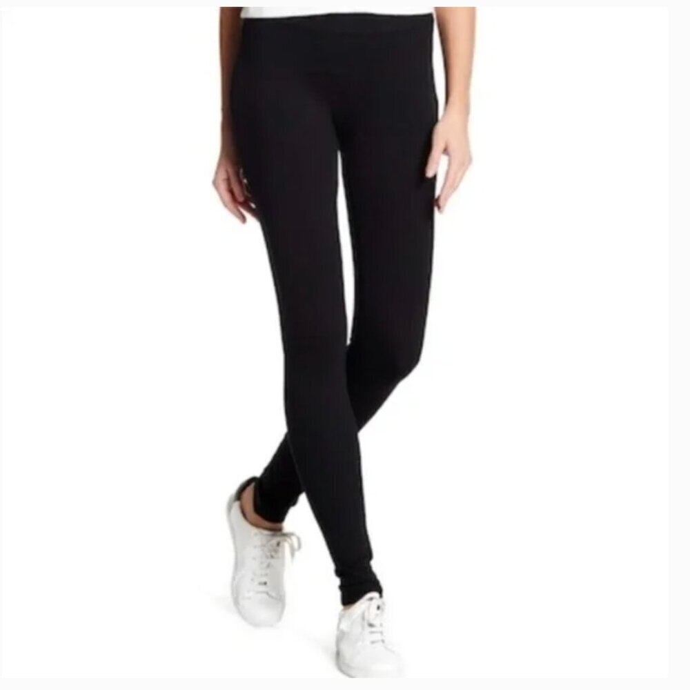 Abound Women's Size Medium Leggings Black Pull On Ankle Length High-Rise Stretch